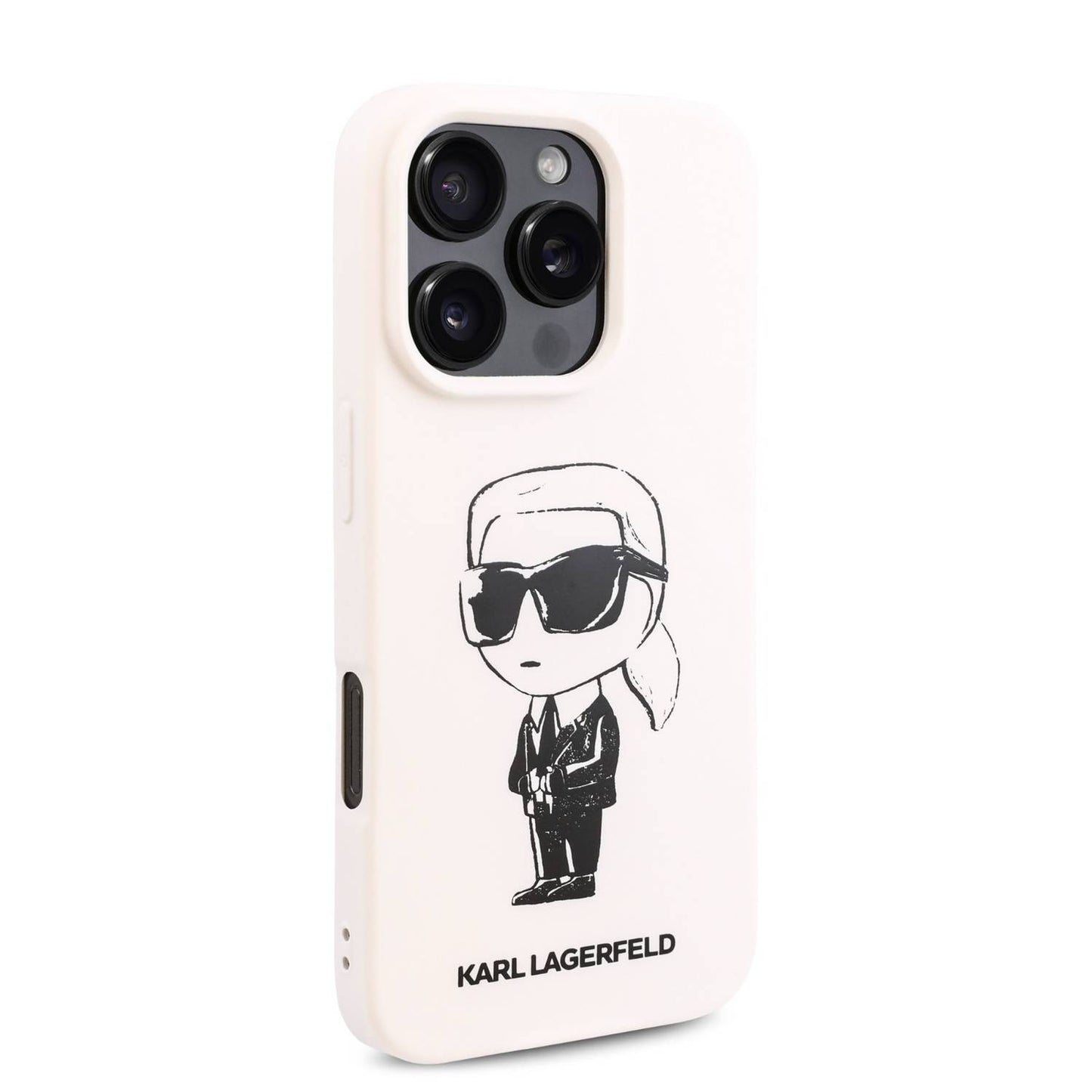 Karl Lagerfeld TPU Silicone Hard Case with ikonik Graffiti Logo for iPhone 16 Pro / Max