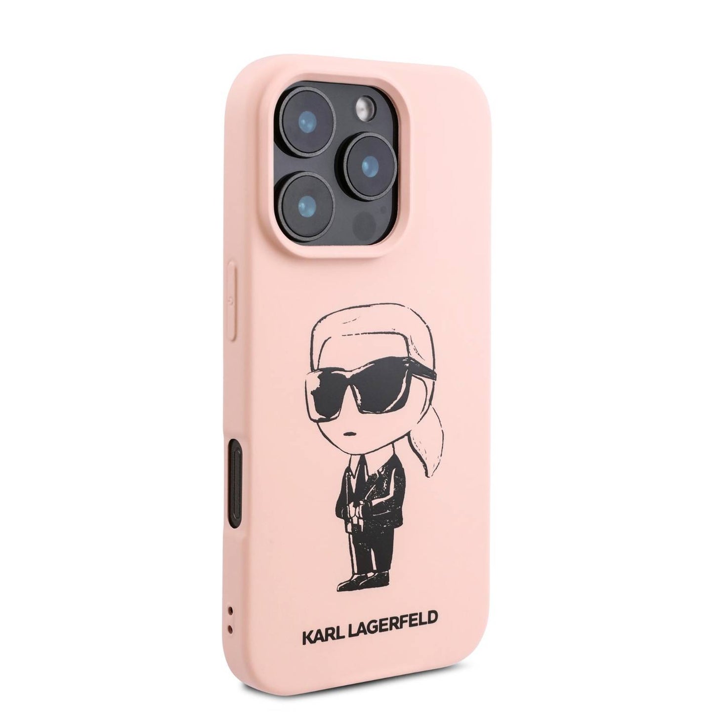 Karl Lagerfeld TPU Silicone Hard Case with ikonik Graffiti Logo for iPhone 16 Pro / Max