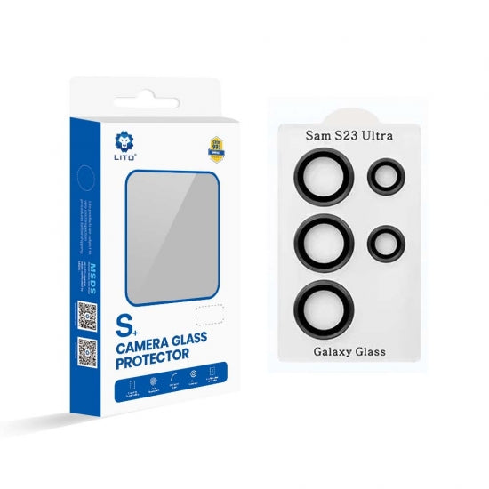 LITO Metal Camera Lens Screen Protector With Easy Install Kit For Samsung Galaxy S23 Ultra