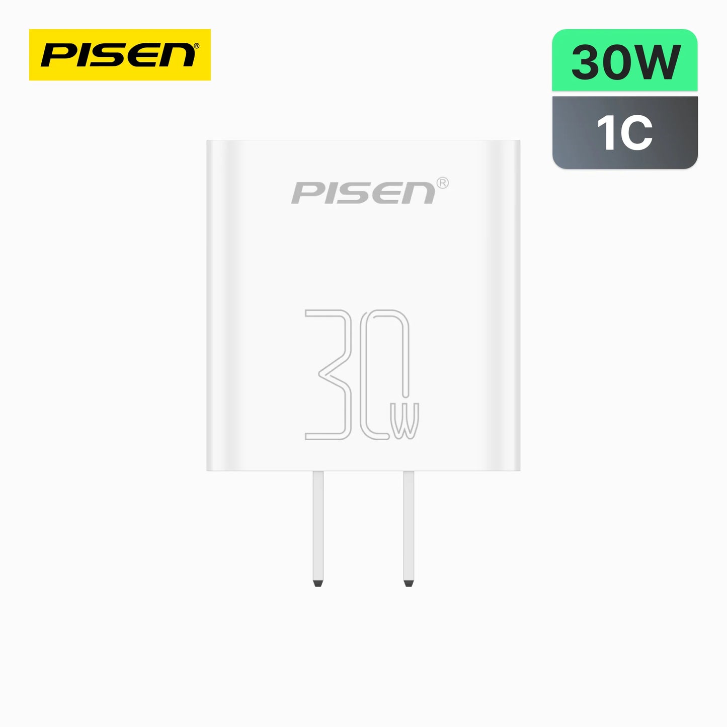 PISEN Quick USB-C 30W Fast Wall Charger(US)